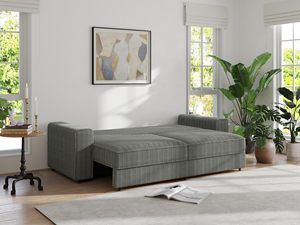 Canapé convertible en velours côtelé Loveliving avec rangement, canapé-lit en tissu avec lit escamotable, canapé-lit pour chambre à coucher - Product Image 4