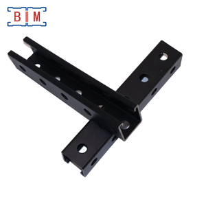 Profilé à rainures à trois côtés en acier galvanisé noir P1000 1-5/8 X 1-5/8 pouces 41x41x2.5mm d'épaisseur - Product Image 3