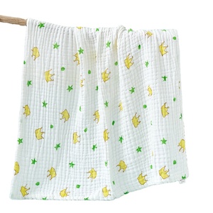 לעטוף שמיכות חיתולים 100% כותנה שמיכת תינוק100% כותנה אורגנית 6 שכבות שמיכות מוסלין גזה לתינוק - Product Image 2