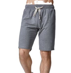 OEM-pantalones cortos personalizados para hombre, de algodón 100%, color gris, liso, con estampado, para el verano - Product Image 1