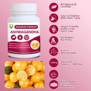 Cápsulas de Extracto de Berberina Herbal Natural en Venta, 1000 mg, Canela de Ceilán, para Reforzar el Sistema Inmunológico - Product Image 2