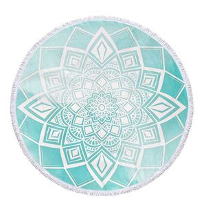 Toalla de Playa y Baño Redonda de Microfibra Gruesa con Diseño Deportivo, Antiadherente, Cálida, para Adultos, Regalo - Product Image 5