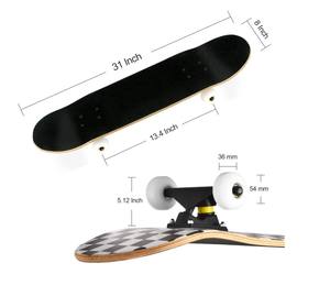 EACHkids กระดานสเก็ตบอร์ดขนาด 31*8 นิ้ว ปรับแต่งได้ กระดานสเก็ตบอร์ดแบบกระดานโต้คลื่น <span class=keywords><strong>ราคา</strong></span>สเก็ตบอร์ดสำหรับผู้ใหญ่ - Product Image 2