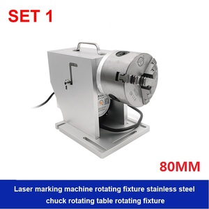 Axe rotatif professionnel à traversée de trou, 3 griffes avec fonction de décélération, pour machine de marquage et de gravure laser à fibre - Product Image 3