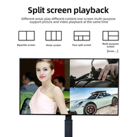 Señalización Digital Giratoria con Ruedas, Pantalla LCD Publicitaria de Pie, Reproductor Multimedia Móvil, Señales UHD 4K para Negocios