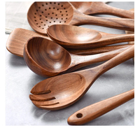 Produits en bois pur cuisson vaisselle ustensiles de cuisine antiadhésifs cuillère à riz spatule cuillère à soupe maison cuisine ensemble de cuisine