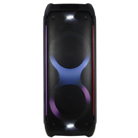 Système audio portable double 10 pouces Jb Party Box 710 avec amplificateur, chariot, boombox DJ, Bluetooth, USB, FM, PA, haut-parleur sans fil mobile