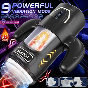 Copa Masturbadora Masculina con 6 Modos de Empuje y 3 de Succión, 9 Modos de Vibración, con Calefacción, Sonidos y Control Remoto, Juguetes Sexuales para Hombres - Product Image 6