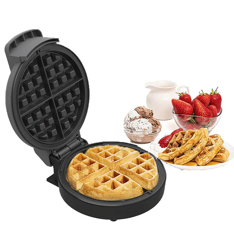 Yapışmaz profesyonel elektrikli Waffle makinesi Mini özel Waffle makinesi ev daire araba hiçbir plaka makineleri 800 paslanmaz çelik