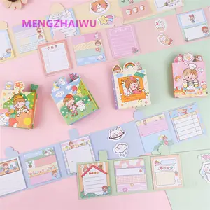 China escola papelaria exportação personalizado nota pegajosa organizador cartoon kawaii colorido memorando pad atacado