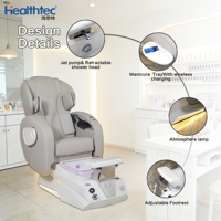 Silla de Pedicura Profesional Multifuncional con Bañera de Hidromasaje para Pies, Suministro de Fábrica