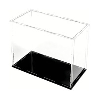 Vitrine de présentation en acrylique transparente sur mesure, anti-poussière, pour chaussures, sacs, figurines, modèles et objets de collection