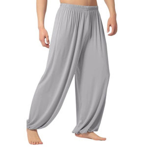 Pantalons de <span class=keywords><strong>yoga</strong></span> hommes décontracté couleur unie pantalons baggy danse du <span class=keywords><strong>ventre</strong></span> <span class=keywords><strong>Yoga</strong></span> sarouel pantalons pantalons de survêtement à la mode vêtements de danse amples - Product Image 5