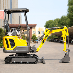Mini-excavatrice robuste de 1,6 tonne certifiée CE, compacte, à godet étroit, sur chenilles, hydraulique, pour la construction agricole et les petits projets, facile à utiliser - Product Image 2