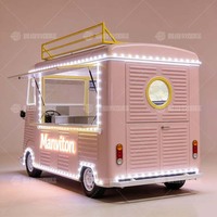 Remorque de restauration mobile électrique multifonctionnelle, cadre en acier galvanisé, résistant à la rouille, compartiments isolés
