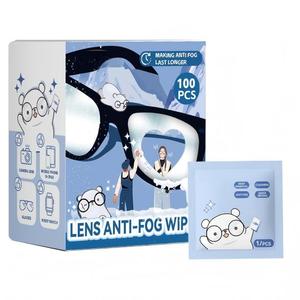 Lingettes nettoyantes pour lunettes emballées individuellement, lingettes anti-buée pour lunettes, lingettes nettoyantes pour verres - Product Image 1