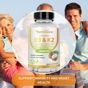 YanniGlow OEM ODM Cápsulas Blandas <span class=keywords><strong>de</strong></span> Vitamina D3+K2, 180 Unidades para Adultos, Apoyo a la Salud Inmunológica - Product Image 5