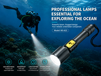 Lampe de plongée submersible en alliage d'aluminium XHP70/XHP160 LED IP68 étanche rechargeable 100M sous l'eau 1000 Lumens USB-C
