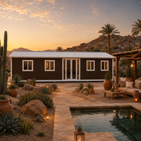 Casa Contenedor Personalizada de 40 pies con Estándar Eléctrico Americano, Casa Modular Prefabricada para Compradores de Proyectos en EE. UU.