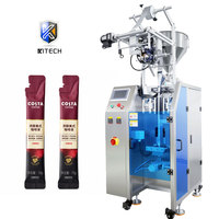 Machine à emballer automatique de café liquide de sachet de bâton de coin rond de multi-ruelles