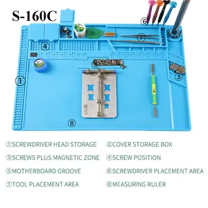 Silicone Sửa Chữa Mat Không Từ Hàn Cao Su Mat Cách Nhiệt Điện Tử Sửa Chữa Thảm Cho Điện Thoại Di Động