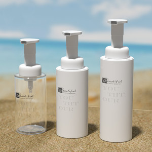 Bouteille de <span class=keywords><strong>mousse</strong></span> nettoyante visage ronde à pression 100 ml 150 ml pour recharge, flacon transparent pour <span class=keywords><strong>mousse</strong></span> cosmétique en stock - Product Image 2