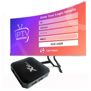 M3U Live TV Android Set-Top Box com Teste Grátis Painel de Revendedores Assinatura Código Xstream Filmes e Série VoD Ex Yu MITV+