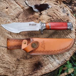 Couteau de survie Hare de haute qualité à lame fixe en acier inoxydable, manche en bois industriel, pour camping en extérieur, DIY, OEM - Product Image 4