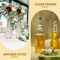 Bouteilles de boisson carrées en verre transparent assorties avec bouchons et diffuseur 30ml/250ml/350ml