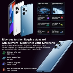 Expédition rapide RedM Note <span class=keywords><strong>12</strong></span> Pro + 5G 8 Go + 256 Go Téléphone 5G, avec double carte SIM NFC Infrarouge 6.67 - Product Image 2