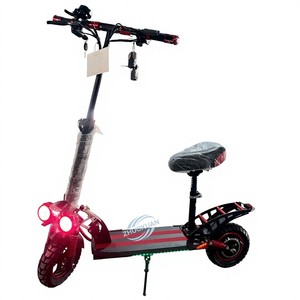 Trottinette électrique à double moteur 1200W, vitesse maximale de 60 km/h, autonomie de 40 à 90 km, trottinette électrique tout-terrain avec pneus de 11 pouces et éclairage LED - Product Image 1