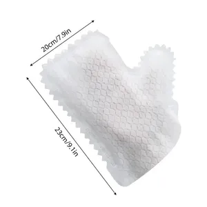 10PCS Disposable Eco-Friendly <b>Dust</b> Cleaning Gloves Non-woven Fish Scale Design Zenidoo Brand White 23x20cm Kitchen Use Clean - Product Image 5