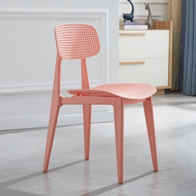 Reinforced pink cutout thickened macaroon chair