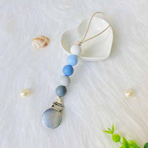 Chaîne de sucette en silicone anti-chute, attache pour bébé, accessoires assortis DIY, <span class=keywords><strong>cadeau</strong></span> de fête pour enfants - Product Image 3