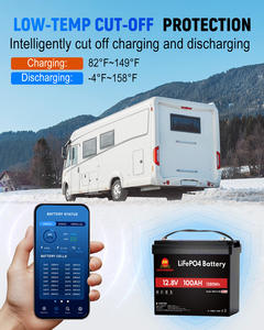 カスタマイズされた12Vlifepo4ソーラーキャンプカーバッテリーRVキャンプカーモーターホームキャラバンバッテリー - Product Image 5