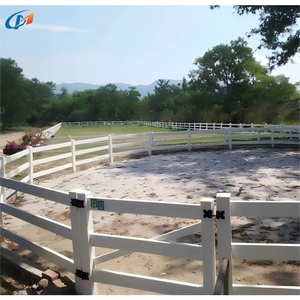 Cercas de Vinilo para Caballos de Alta Calidad al por Mayor, Panel de Cerca para Granja en Negro/Blanco, Cercas de PVC para Rancho con Puertas en Venta - Product Image 1