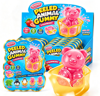 BESTAR - Golosinas de Gomita con Sabor a Frutas, en Forma de Animales 3D, Suaves y Masticables, Dulces de Gelatina, Bocadillos Casuales