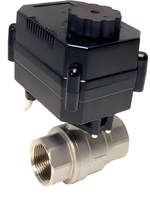Katup Bola Motor Listrik Baja Tahan Karat Torsi Besar DN32 12V 24VDC 220V NPT BSP 8NM 2 Kabel 3 Kabel 5 Kabel Kualitas Pabrik