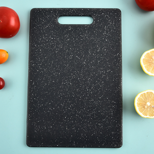 Hoge Kwaliteit Praktische Zwart Marmer Zoals Snijplank 3 Delige Set Vierkante Plastic Keuken Snijplank Dikke Kleine Messenbord - Product Image 3