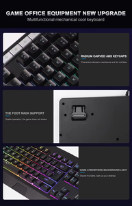 Nouveau <span class=keywords><strong>clavier</strong></span> de jeu multimédia filaire à rétroéclairage RVB, best-seller, avec design ergonomique, interrupteur à membrane en plastique - Product Image 5