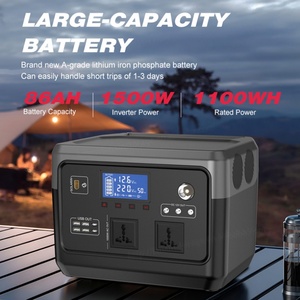 เครื่องกำเนิดไฟฟ้าพลังงานแสงอาทิตย์แบบพกพาพิเศษ ABS LiFePO4 300W 600W 1000W MPPT พร้อมสถานีพลังงานแสงอาทิตย์สำหรับรถยนต์ - Product Image 2