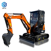 Mesin Kubota Penggali Kecil 2500Kg CE/EPA/EURO 5 Ekskavator Mini Kompak Harga 2.5 Ton