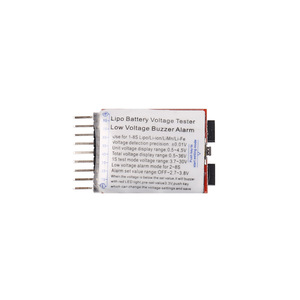 Pantalla multifunción de voltaje de batería con alarma de bajo voltaje para sistema de gestión de baterías LiPo de 1-8S - Product Image 2
