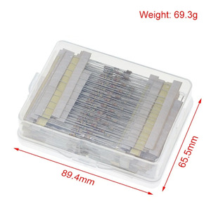 1/8W 5% 640pcs 64 giá trị 1R-<span class=keywords><strong>10mr</strong></span> 0.125W Carbon phim điện trở các loại Kit Bộ - Product Image 3