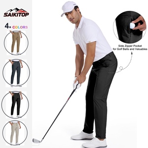Pantalons de golf pour hommes, <span class=keywords><strong>pantalon</strong></span> extensible habillé <span class=keywords><strong>30</strong></span> / 32 / <span class=keywords><strong>34</strong></span> pouces, <span class=keywords><strong>pantalon</strong></span> léger à séchage rapide, <span class=keywords><strong>pantalon</strong></span> décontracté pour les affaires, les voyages - Product Image 1