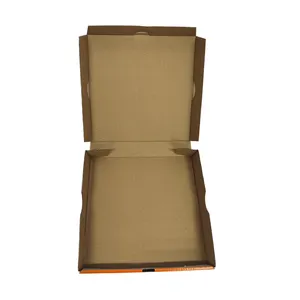 16x16 40x40 küçük kağıt yuvarlak ambalaj zanaat düz beyaz Large16 inç kullanımlık koni karton Pizza kollu kutu pencere
