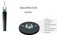 OEM GYXTW Cable de fibra óptica blindado de modo único de 6 núcleos 8MM Mayor resistencia a la tracción 2KM Rollo para cables de comunicación