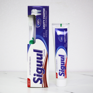 Gran oferta, 130g, venta <span class=keywords><strong>al</strong></span> por mayor, etiquetado privado personalizado, blanqueamiento dental, luchador de cavidades, <span class=keywords><strong>pasta</strong></span> de dientes con fabricante de cepillos de dientes - Product Image 2