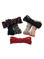 Lacets de remplacement Coolstring en polyester tressé rond de 4,5 mm, lacets ronds en polyester de 3 couleurs