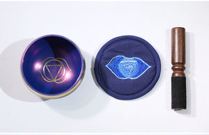 7 ensemble de bols colorés bol sonore de yoga bol chantant tibétain en laiton coloré - Product Image 5